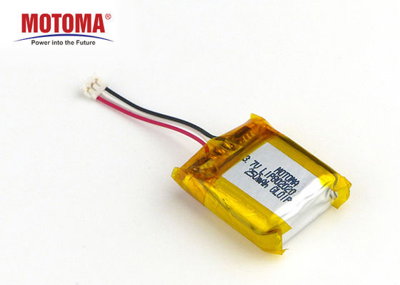 500 vezes 250mah Mini Lithium Ion Battery 8*20*20mm para o perseguidor do animal de estimação