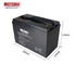 Bateria de MOTOMA 12V 100Ah LiFePO4 para a luz de rua solar